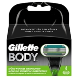 Gillette Body 3 Rasierklingen für Männer, 4 Stück - 1
