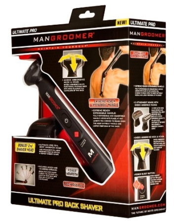 MANGROOMER Ultimate Pro Back Shaver with 2 Shock Absorber Flex Heads, Power Hinge, Extreme Reach Handle and Power Burst by Mangroomer (Marut Enterprises, LLC) - 28